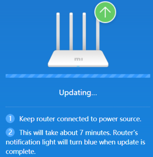 Xiaomi Mi Router 3 - Updating